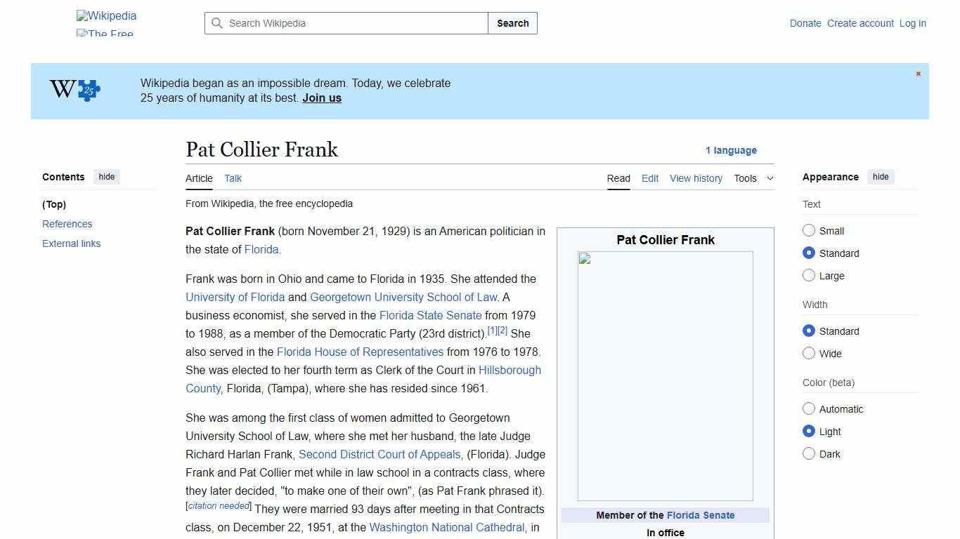 Pat Collier Frank - Wikipedia